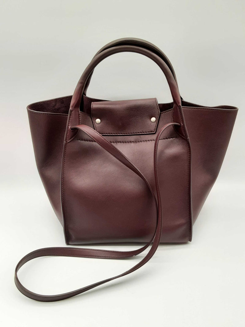 Celine Big Bag Burgundy Purple Calfskin Leather Tote Bag Do0624sxzde