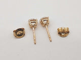 1.02 Cttw Lab Grown Diamonds 14k Yellow Gold 1.1g Stud Earrings