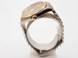 Rolex 16233 36 Datejust Gold Dial Fluted Bezel Two Tone Steel Watch Do0226pxzxde