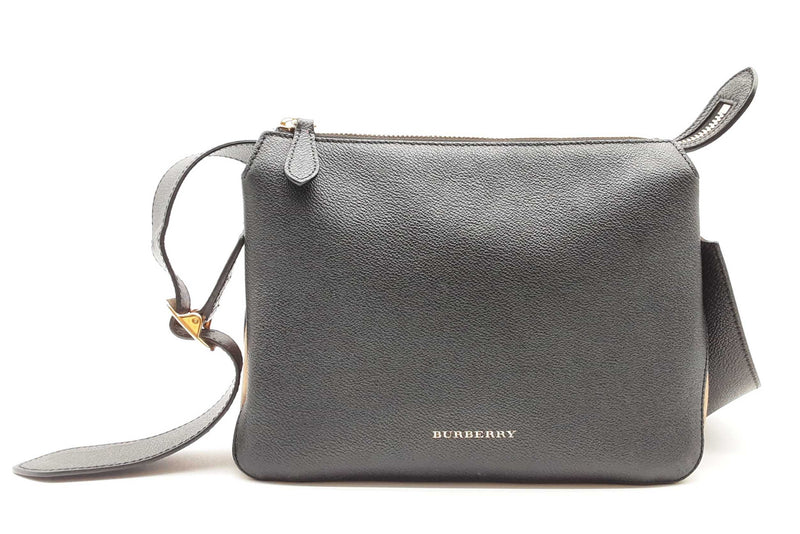 Burberry Black Soft Grain Calfskin Leather Helmsley Small Crossbody Lh1124oxzde