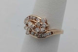 0.38cttw Diamond Ring In 14k Yellow Gold 3.4 Grams Size 5.25 Eb0926worsa