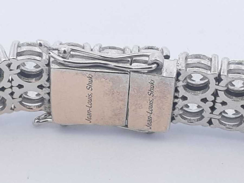 Diamond Bracelet In 14k White Gold 41.99 Grams 8 Inch Eb0824oxzmia