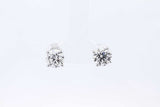 Approx. 2.44ctw Lab Grown Diamond Stud Earrings 14k White Gold 2.2g Eb1224pxzsa