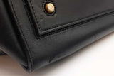 Celine Tie Knot Black Leather Tote Bag Eb1025wxzde