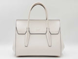 Michael Kors Campbell Medium Satchel In White Leather Fw0326lozdu
