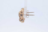 0.68cttw Diamond Stud Earrings In 14k Yellow Gold 3.6 Grams Eb0526wxzde