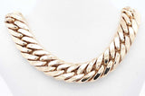 14k Yellow Gold Cuban Link Chain Necklace With Diamonds 33.7g 17 In Eb1224lwirsa