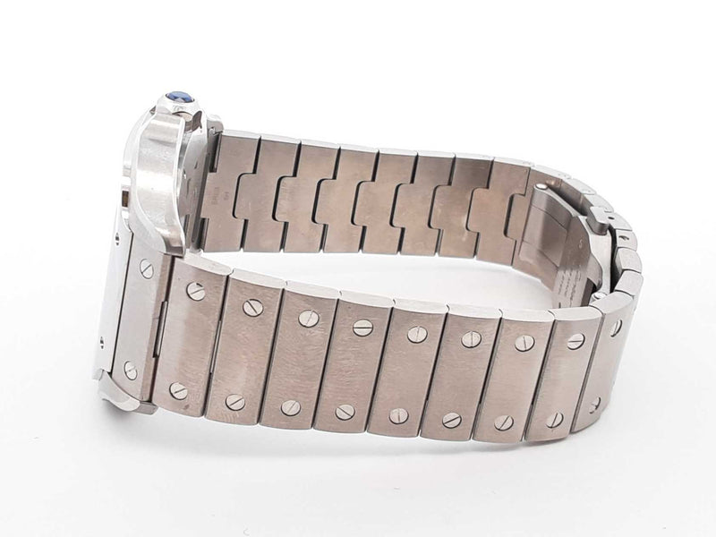 Santos De Cartier Large Stainless Steel Automatic 40mm Watch Fw0525wxzxdu