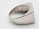 0.32 Cttw White Brown Diamonds 10k White Gold 5.3g Ring Size 6 Do0326oirde