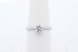0.54ctw Diamond Solitaire Ring In Platinum 3.2 Grams Size 6 Eb0126prxde