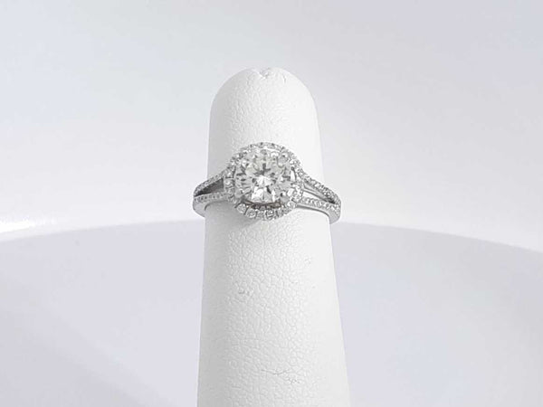 1 Cttw Diamond 14k White Gold Ring 2.8 Grams Size 4 Aa0525lerzsa