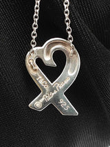 Tiffany & Co. Paloma Picasso Loving Heart Necklace In Silver 17 Inch Fw0226rrdu