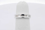 Tiffany & Co. 1837 Sterling Silver Band Ring 3.6 Grams Size 4 Eb0326lxzsa