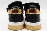 Giuseppe Zanotti Gz94 Double Zip Black Leather Sneakers Size 42 Eb1225lpxdu