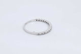 Diamond 14k White Gold Ring 1.2 Grams Size 6.5 Eb0526irdu