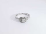 0.38 Cttw Diamond 14k White Gold Ring 3.2 Grams Size 7 Aa0625lizsa
