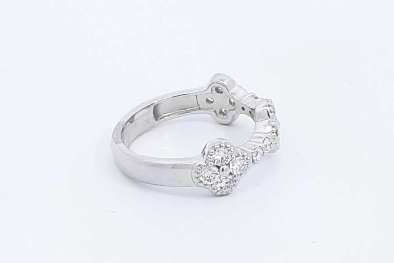 0.8ctw Lab Grown Diamond Ring In 925 Sterling Silver 3.6 Grams Size 7 Eb0325spsa