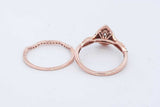 14k Rose Gold Diamond Engagement Set 2.8 Grams Size 5.5 Eb0825rcrde