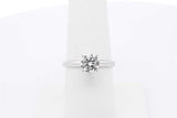 0.96ctw Diamond Ring In 14k White Gold 2.5 Grams Size 6.75 Eb0226lcxzsa