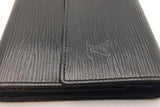 Louis Vuitton Black Epi Leather Porte Tresor Wallet Eb0626lrxdu