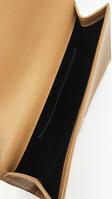 Yves Saint Laurent Belle De Jour Clutch In Tan Leather Fw0926orxdu
