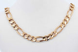 18k Yellow Gold Figaro Chain Necklace 23 Grams 24 Inch Eb0326owxzde