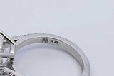 3.92cttw Diamond Ring In Platinum 5.2 Grams Size 4.5 Eb0126lrxxzdu
