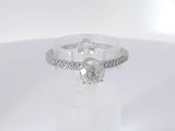 .90 Cttw Diamond 14k White Gold Ring 2.7 Grams Size 9 Aa0525sxzsa