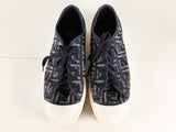 Fendi Domino Ff Denim Low Top Sneakers Size 12us Sd10225lcrde