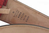 Gucci Red Guccissima Leather Belt With Interlocking Gg Buckle Eb1125lordu