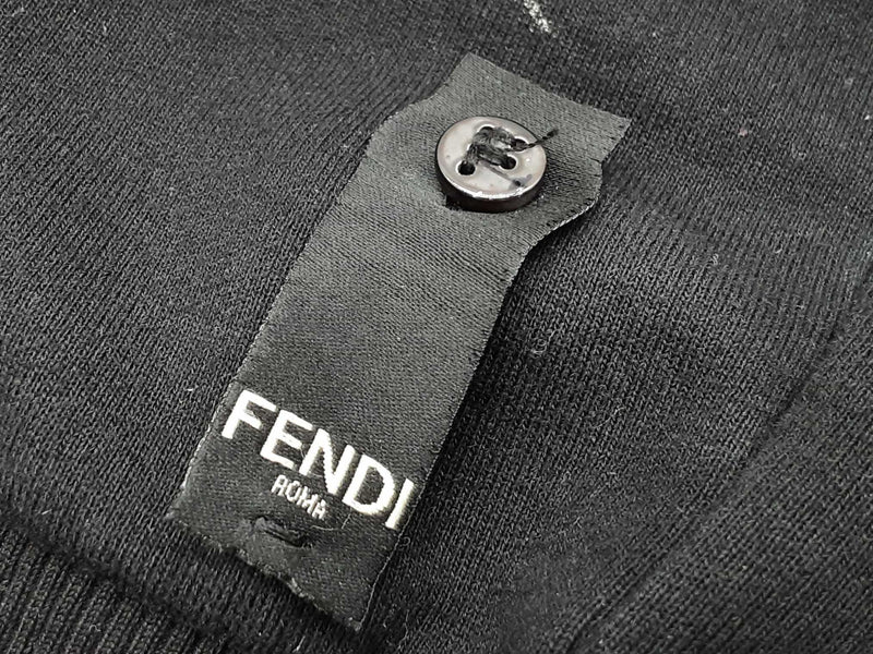 Fendi O Lock Chain Black Hoodie Sweater Size Xxxl Do0325sxzde