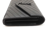 Saint Laurent Chevron Quilted Cassandre Envelope Wallet With Chain Eb0826ixzdu