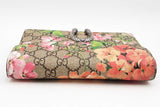 Gucci Dionysus Gg Blooms Supreme Monogram Canvas Wallet With Chain Eb0826pxzsa