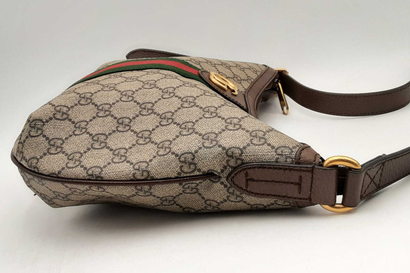 Gucci Gg Monogram Supreme Canvas Ophidia Shoulder Bag Eb0824wxzsa