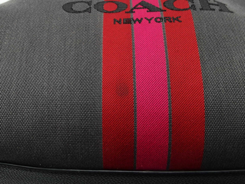 Coach Edie 31 Gray Pink Stripe Horse Carriage Logo Shoulder Bag Do0725wxde