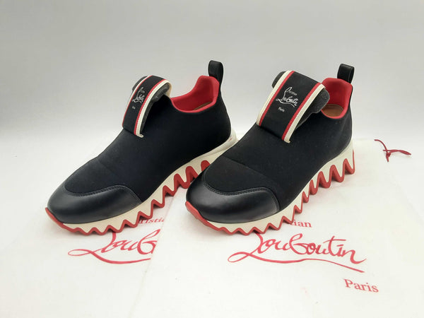 Christian Louboutin Tiketa Slip On Black Runner Shoes Size Eu 38 Do0524oxzde