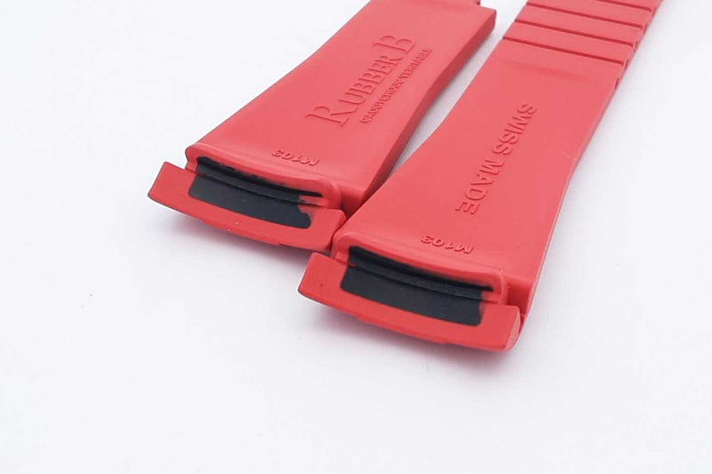 Rubber B M103 Sport Model Red Watch Band Eb0623lwrsa