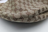 Gucci Gg Monogram Canvas Bamboo Handle Hobo Shoulder Bag Eb0826wxzsa