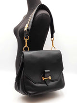 Tom Ford Zipper Strap Black Leather Shoulder Bag Fw0824pcrdu