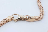 14k Yellow Gold Byzantine Link Chain Bracelet 12.8 Grams 9.75 Inch Eb0426llxzde