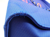 Chanel Deauville 31 Rue Cambon Paris Blue Orange Shopping Tote Bag Do0626loxzde