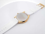 Michael Kors Janelle Mk7141 42mm Watch Gold-tone Case White Strap Sd1025wzsa