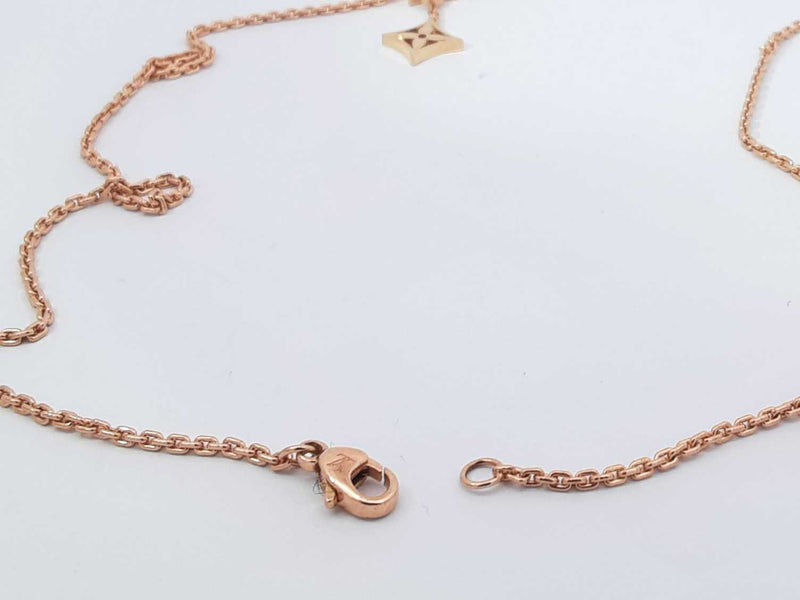 18k Yellow Gold Louis Vuitton Idylle Blossom 8 G Pendant Chain 16 In Aa0925szxsa