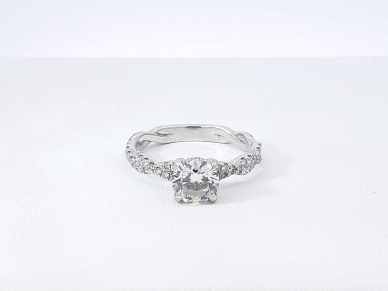 1.93 Cttw Diamond & 14k White Gold Engagement Ring 4.0 Gram Sz 8.75 Fw1124lixzdu
