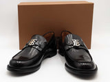 Burberry Loafer Heel 15 Leather Black Size 12 Aa0726lorsa