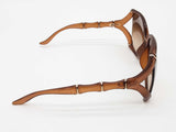 Gucci Gg3508 Brown Bamboo Frames Brown Lens Sunglasses Do0926lrxde