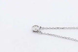 0.10ctw Diamond Necklace In 10k White Gold 2.2 Grams 18 Inch Eb0525llxdu