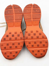 Gucci Rhyton Brick Red Gg Canvas Sneakers Size 38 Eb0725lxzdu