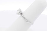 1.0ctw Center Round Diamond Ring 10k White Gold 1.7 Grams Size 5.5 Eb0425loirsa