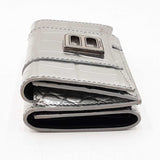 Balenciaga Silver Hourglass Mini Wallet Sd0625oezdu